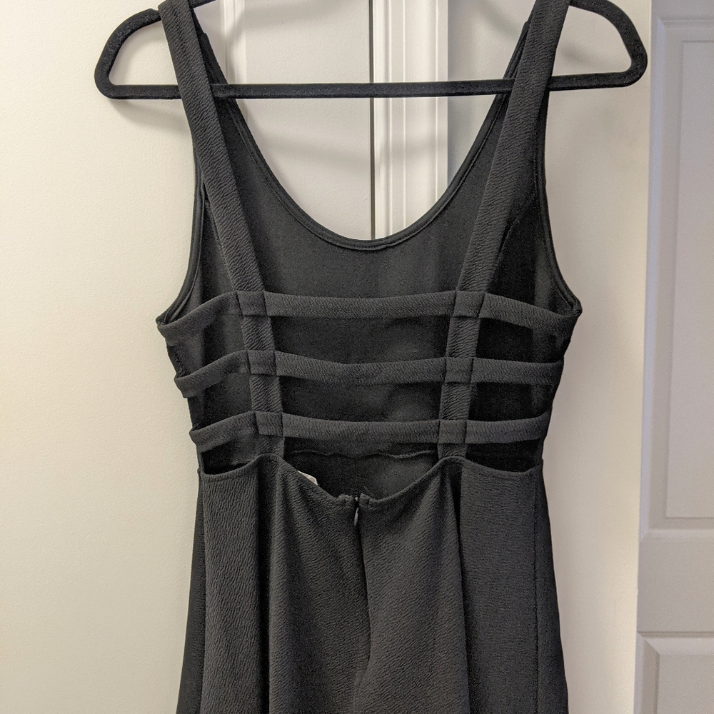 NWOT Lush - Black Dress w. Cool Back